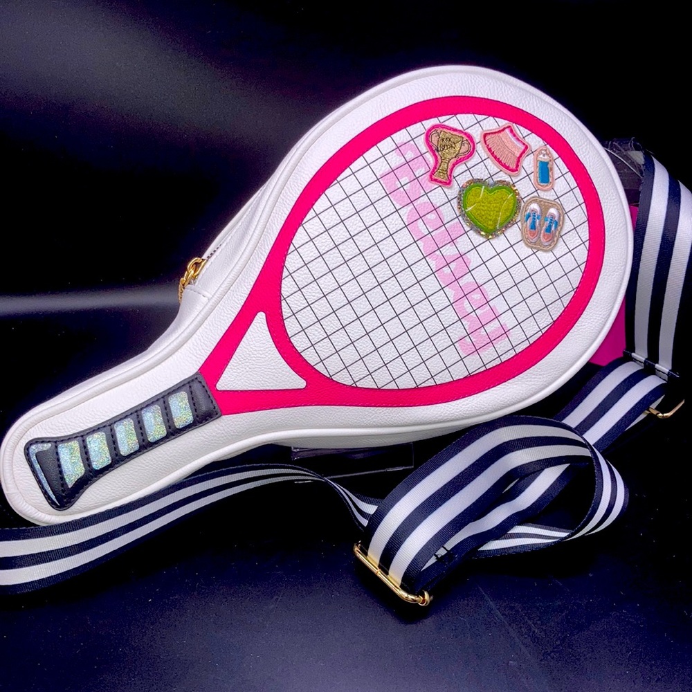Betsey Johnson Tennis Racket crossbody Bag